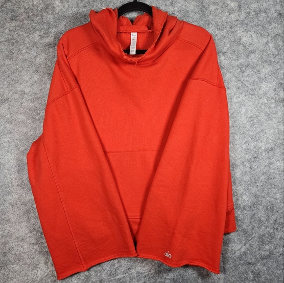ALO Yoga Sweaters - Alo Yoga Womens Low Key Wide Sleeve Pullover Hoodie Sweater Size Medium